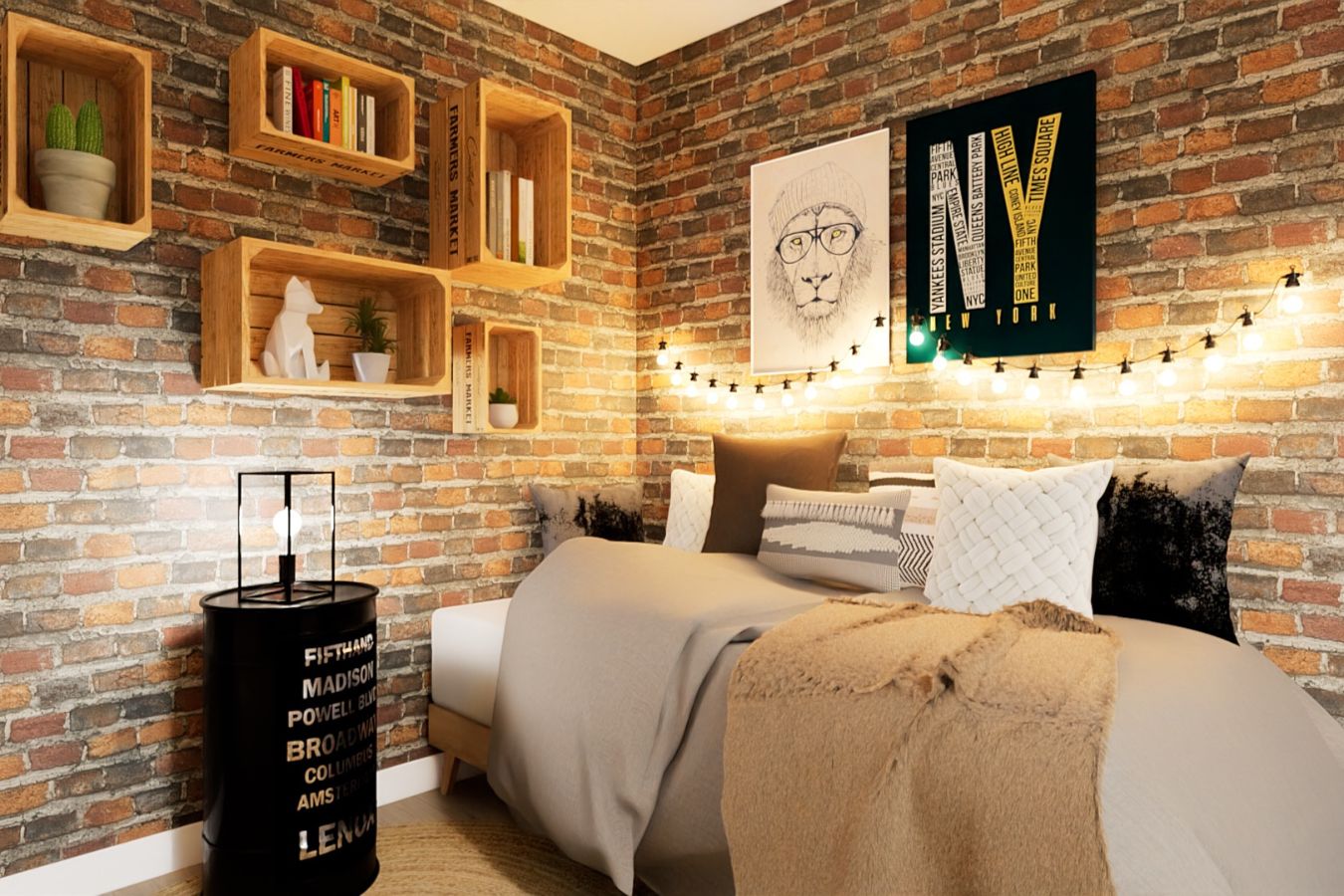Chambre de garçon au style industriel : 7 idées déco modernes et audacieuses