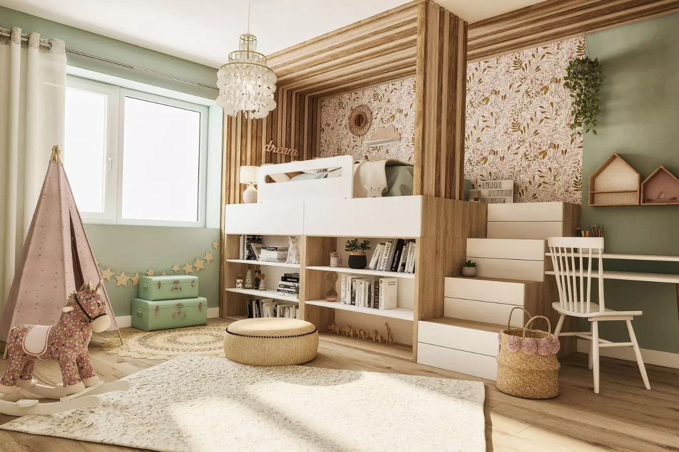 5 réalisations déco chambre fillette à découvrir