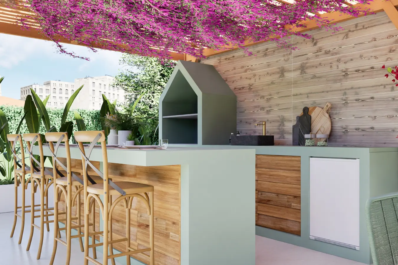 Cuisine d’été extérieure couverte : Nos 4 étapes pour transformer votre espace extérieur