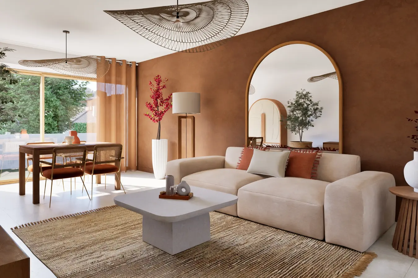 Adopter un salon terracotta et beige, comment faire ?