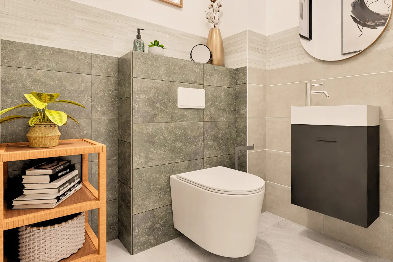 Notre sélection de carrelage WC pour un petit espace tendance