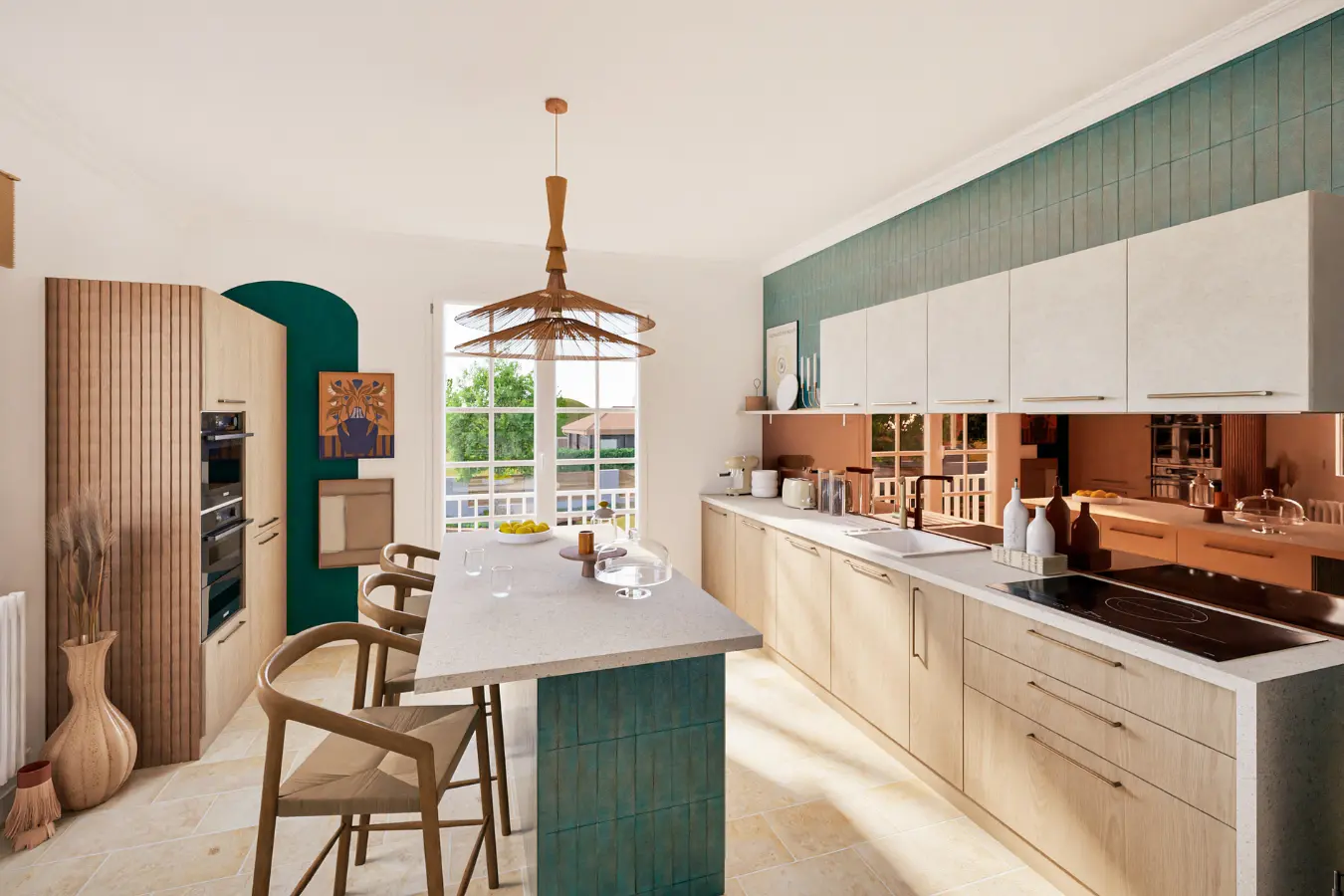 5 idées d’aménagements pour une cuisine avec îlot central