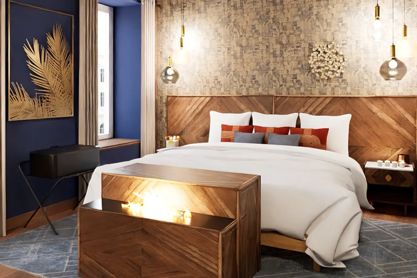 chambre hotel tendance
